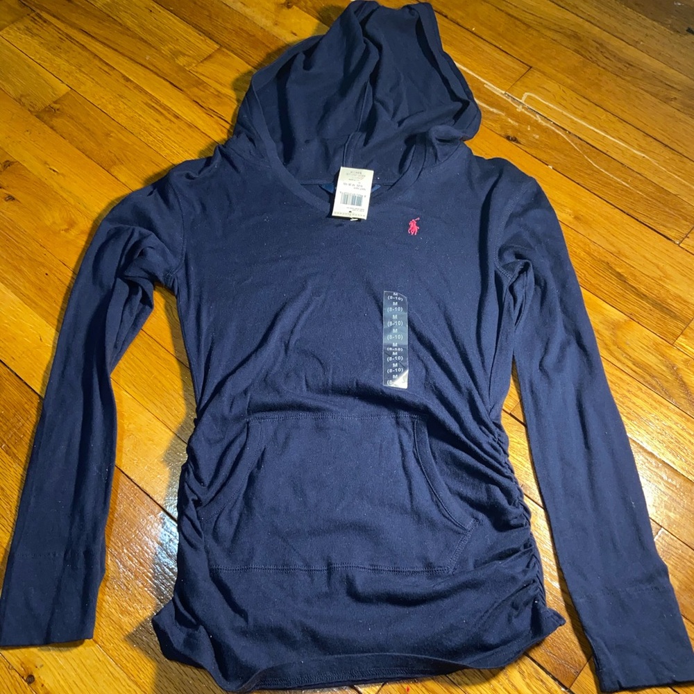 Polo Navy Blue Hoodie